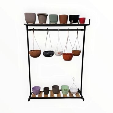 Bitkilər üçün dibçəklər: Dibcek qabi asilan duzbucaqli balkon gul qabi asilan duzbucaqli balkon — 30