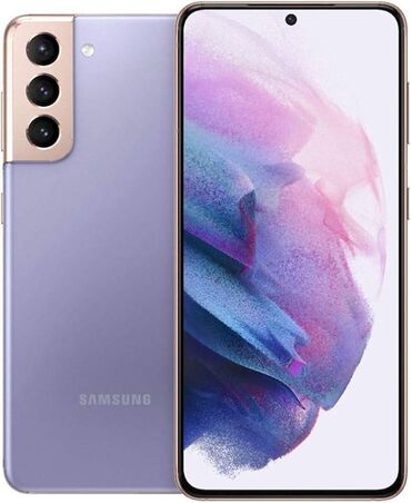 телефон samsung s21: Samsung Galaxy S21, Б/у, 8 GB, цвет - Фиолетовый, 1 SIM