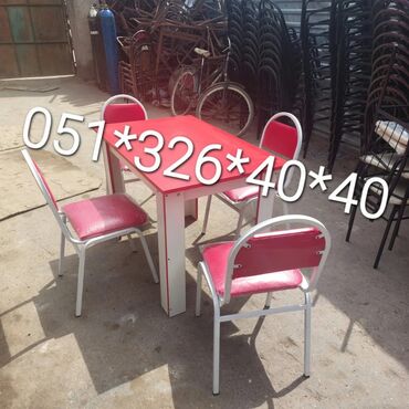 Masa və oturacaq dəstləri: Qonaq otağı üçün, Yeni, Açılmayan, Dördbucaq masa, 4 stul -da lalafo.az — 8 Masa və oturacaq dəstləri: Qonaq otağı üçün, Yeni, Açılmayan, Dördbucaq masa, 4 stul — 8