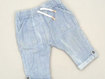 białe jeansowe spodenki: Denim pants, Marks & Spencer, 3-6 months, condition - Very good