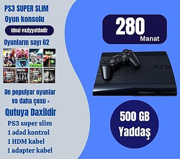 pes 2027 ps3: Sony PlayStation 3 super slim yaddaş 500 GB oyunların sayı 62 1 — 1
