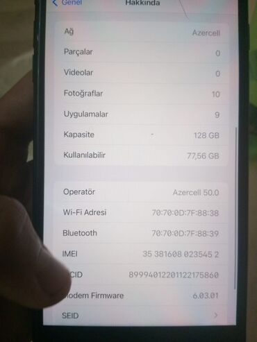 lalafo telefonlar iphone: IPhone 7 Plus, 128 GB, Qara, Qırıq