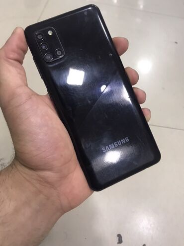 Samsung: Samsung Galaxy A31, 128 GB, rəng - Qara, Barmaq izi, İki sim kartlı, Face ID