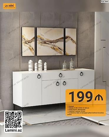 Komodlar: La Mini – Komod - Kod: 3683 - Ölçülər: Dərinlik 40 sm × Hündürlük 90 — 1