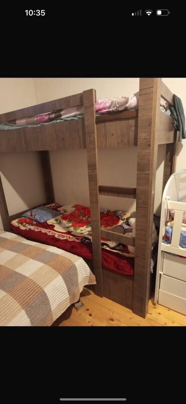 2 mertebe tortlar: Oğlan və qız üçün, İşlənmiş, Çarpayı, Matras ilə