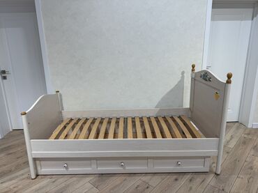 Təknəfərlik uşaq çarpayıları: Oğlan və qız üçün, Çarpayı, Bazalı, Matrassız, Siyirməli — 9