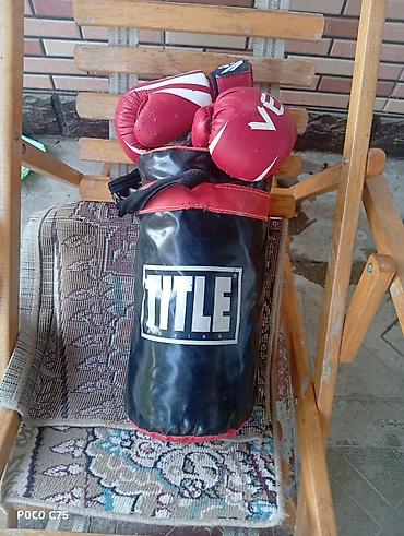 idman trenajoru: TITLE Boxing mini boks dəsti - Brend: TITLE Boxing (zərbə çantası) + — 1