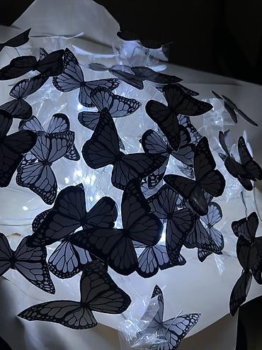 Декор и интерьер: Букет-бабочка с подсветкой 🦋 Ручная работа Белые бабочки с — 2