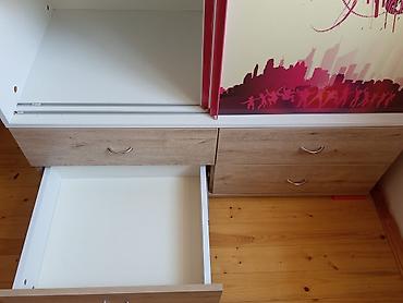 küpe dolab: İşlənmiş, 2 qapılı, Güzgülü, Ağ, Kupe, Düz dolab — 5