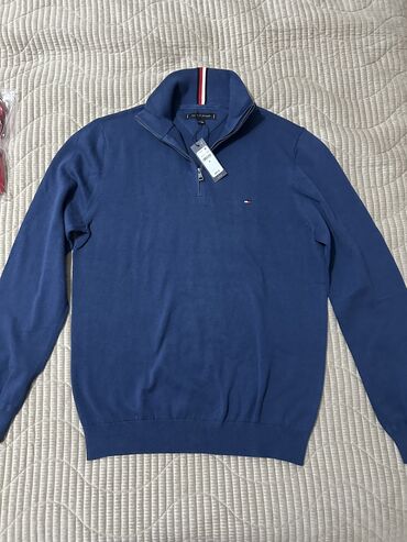 Свитерлер: Эркектердин свитери, M (EU 38), Tommy Hilfiger, Жаңы, түсү - Көк, Өзү алып кетүү, Акылуу жеткирүү