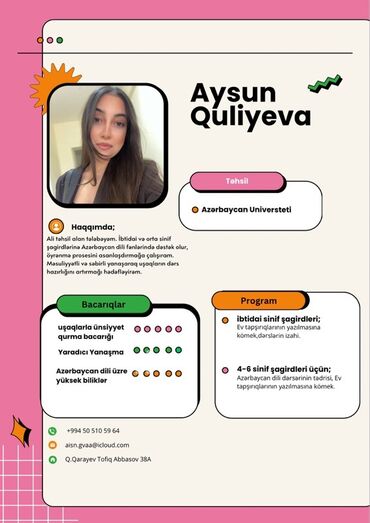 Digər kurslar: Repetitor, Azərbaycan dili, İmtahanlara hazırlıq