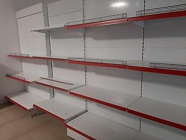 Торговое оборудование: Витрины, стеллажи, полки торговые металлические б/у, полка магазинная — 2