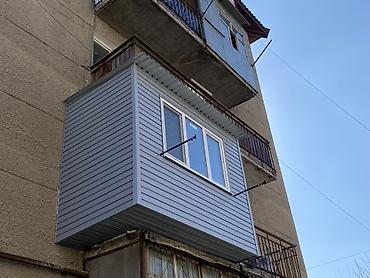 Фасадные работы: Обшивка и остекление балконов сайдингом и рашираем - Внешняя — 1