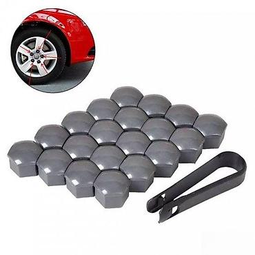 nalepnice za felne motora: UKRASNE KAPICE ZA SRAFOVE ALU FELNE 17MM 19MM HROM CRNI SIVI | — 2
