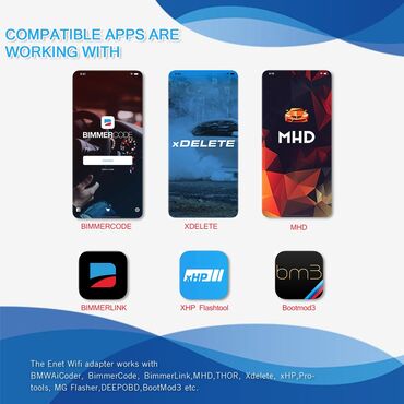 Alati za automobile: ENET WiFi OBD2 za BMW F/G Seriju BimmerCode/link, Bootmod3 za iOS i — 14