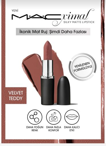 Ətriyyat: Dodaq boyası, Mac, Bej, Yeni, Pulsuz çatdırılma