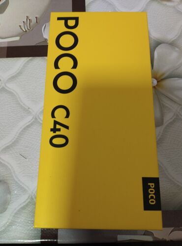 телефон балыкчы: Poco C40, Б/у, 64 ГБ, цвет - Черный, 2 SIM