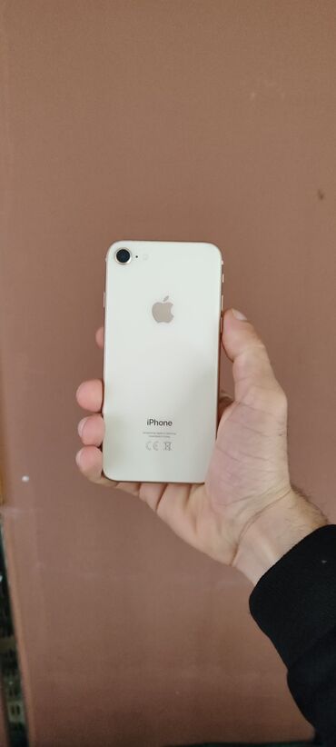 işlənmiş telefon ucuz: IPhone 8, 256 ГБ, Белый, Отпечаток пальца