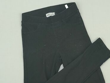 house spodnie czarne: Legginsy dziecięce, H&M, 10 lat, 134/140, stan - Dobry