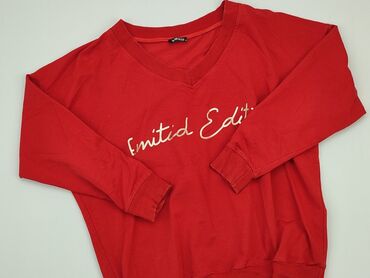 czerwona bluzki z dekoltem: Bluzka Damska, M, stan - Bardzo dobry