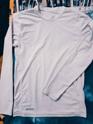 футболки с длинным рукавом мужские: Футболка M (EU 38), цвет - Белый