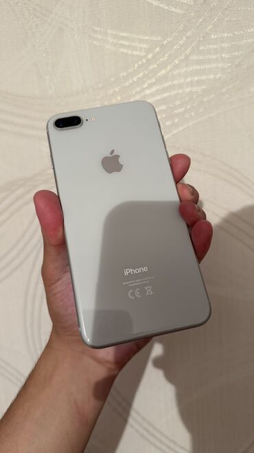 красивый номер телефона: IPhone 8 Plus, Колдонулган, 64 ГБ, White Titanium, Коргоочу айнек, Каптама, Куту, 72 %