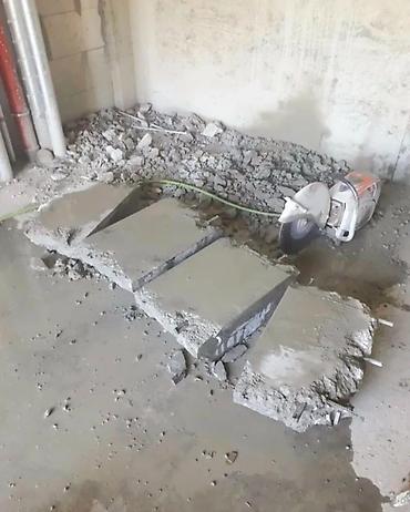 televizor temiri: Beton döşəmə və tavanlarda deşik kəsimi, pilləkən və lyuk üçün — 7