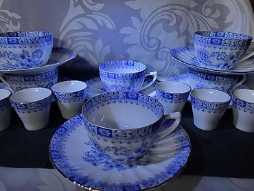 solingen posuđe: Sevis za kafu,caj,zestinu 1949 do 1954 godina China Blau Setmann — 7