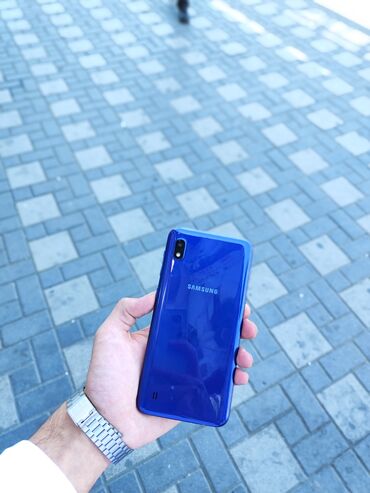 Samsung: Samsung A10, 32 GB, rəng - Göy, Düyməli