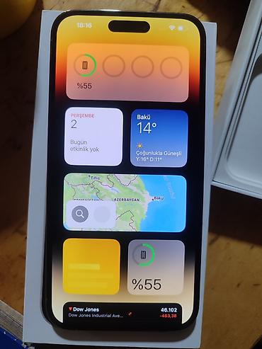Apple iPhone: IPhone 14 Pro, Gümüşü, Face ID — 1