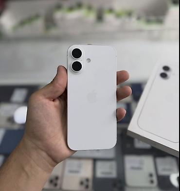 IPhone 16, 128 GB, Ağ, Zəmanət, Simsiz şarj, Face ID lalafo.az -da IPhone 16, 128 GB, Ağ, Zəmanət, Simsiz şarj, Face ID