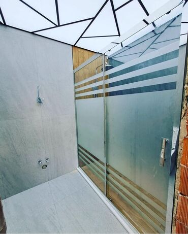 Duş kabinaları, arakəsmələr: Yeni Üstü açıq kabina, Düzbucaqlı, Pulsuz çatdırılma — 14
