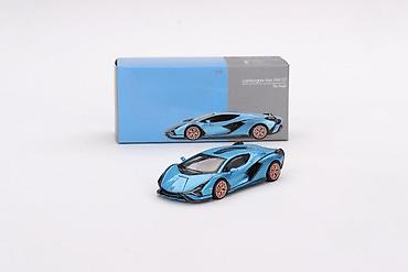 tonovi na bas gitari: 🔵 Lamborghini Sián FKP 37 — Blu Aegir — 1:64 — Mini GT Mini GT — 1