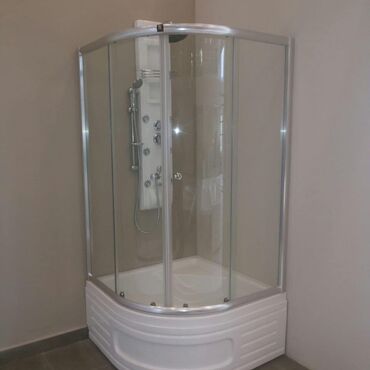 Duş kabinaları, arakəsmələr: Yeni Üstü açıq kabina, Künc üçün, Pulsuz çatdırılma — 1