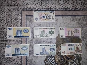 Kolleksiya üçün köhnə Azərbaycan manatları – müxtəlif nominallar və