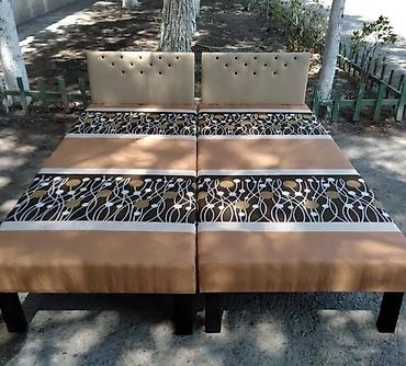 Çarpayılar: Təzə çarpayılar. 1 nəfərlik çarpayılar 60manat 2 nəfərlik taxt — 12