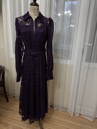 Ziyafət donları: Zərif ziyafət geyimləri dəsti - Model 1: Uzun, bənövşəyi-mavi — 8