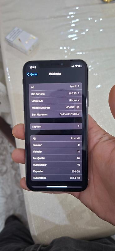 irshad telecom iphone x: IPhone X, 256 GB, White Titanium, Face ID — 3