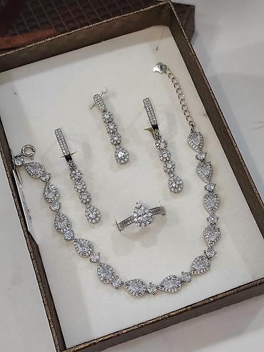 Серебряные наборы украшений: Набор украшений, Проба 925, Женские, Новый — 3