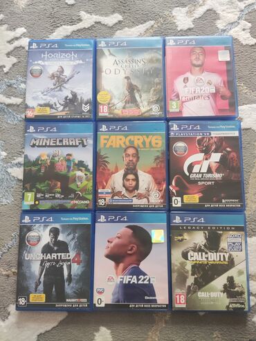 paltaryuyan 2 ci el: PS4 üçün orijinal disk oyunlar toplusu. biri 15-20 azn, bidene Far cry lalafo.az -da paltaryuyan 2 ci el: PS4 üçün orijinal disk oyunlar toplusu. biri 15-20 azn, bidene Far cry