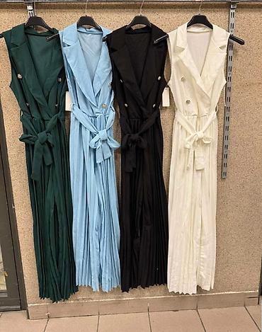 massimo dutti baletanke: Ženski elegantni kombinezon bez rukava sa plisiranim nogavicama.Dugi — 3