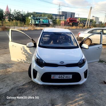 авто в рассрочку без первоначального взноса бишкек: Автомобиль Kia morning белого цвета, компактный и экономичный