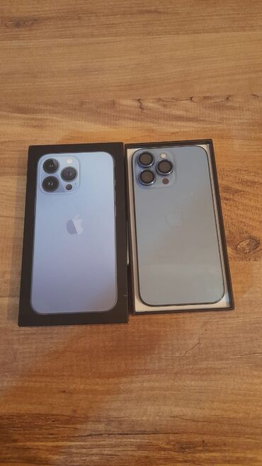 Apple iPhone: IPhone 13 Pro, 128 GB, Sierra Blue, Zəmanət, Face ID, Sənədlərlə