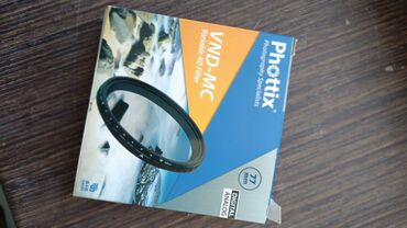 Объективдер, линзалар: Продам Светофильтр Phottix VND Variable Filter 77mm нейтрально серый