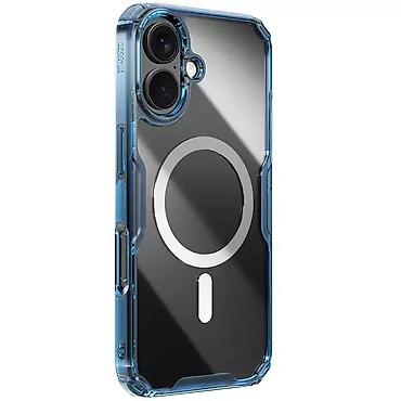 Maske i futrole za telefone: Maska Nillkin Nature Pro Magnetic za iPhone 16 6.1 plava. Uz brzu — 3