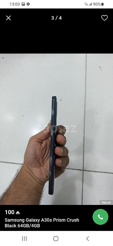 samsung galaxy a30s ekran: Samsung Galaxy A30s, 32 GB, rəng - Qara — 4