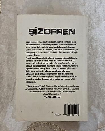 qurd: Məhsul: Kitab – “Şizofren” Müəllif: John Katzenbach Nəşriyyat — 2