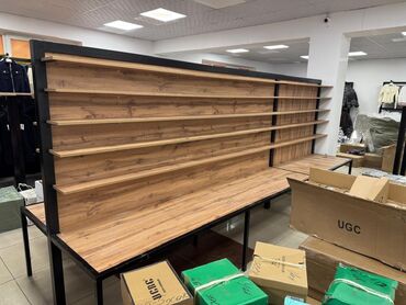 Стеллажи: Островные каркасы/чтилажи/столы для выкладки товара из хромированной — 13