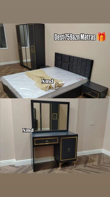 Dolablar: İkinəfərlik çarpayı, Dolab, Termo, 2 tumba, Yeni