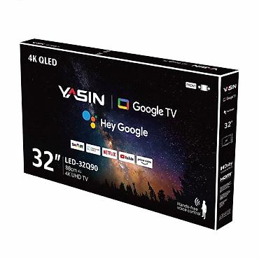 android box: Телевизор YASIN LED-32Q90, 32" - Смарт‑платформа: Google TV с — 1